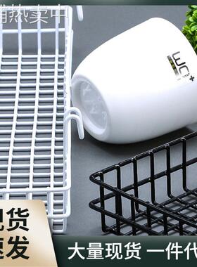 8WUW家用超市储物泡面置物架网格挂篮铁丝网片浸塑收纳大号篮