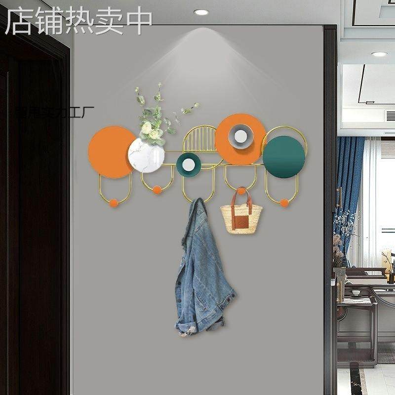 室内家用装饰挂钩入户门时尚创意贴墙挂钩铁艺挂钩收纳卧室挂衣架