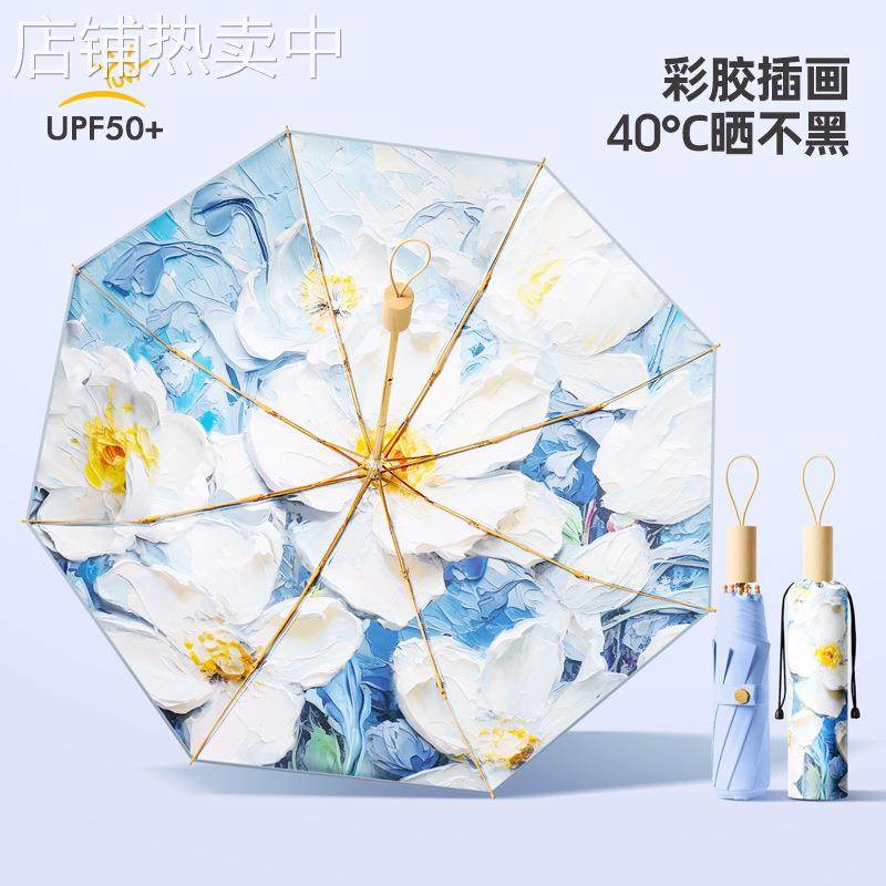 小清新手动雨伞8骨晴雨两用伞防晒防紫外线遮阳伞女太阳伞加固,住宅家具,伞坐,淘宝优惠券,粉丝福利购,淘宝优惠卷