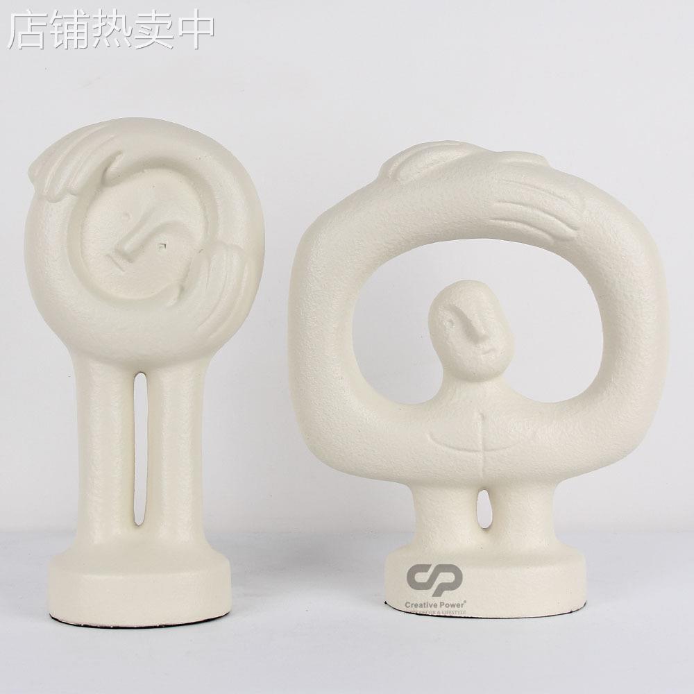 新品 北欧样板间趣味人物摆件样板间售楼处书房玄关软装饰品