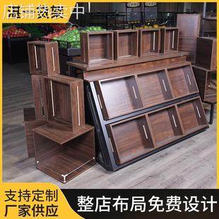 超市货架展示架便利店士零食货架子超市包柱造型地堆系列免费设计