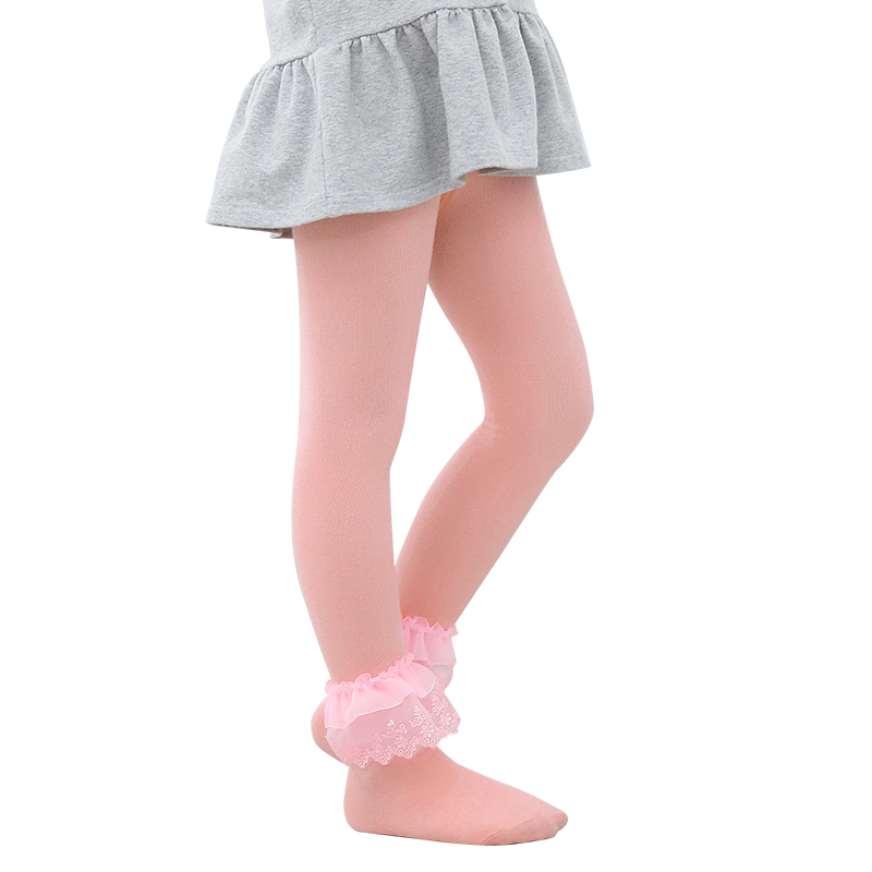 女童裤袜纯棉春秋连裤小童儿童
