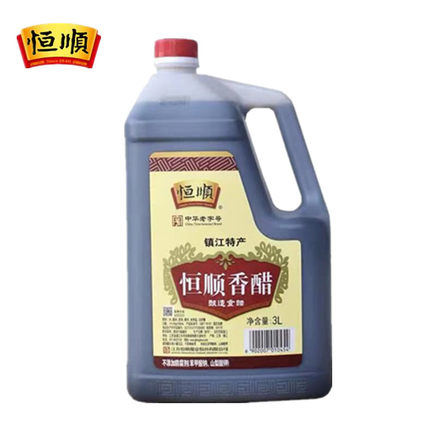 镇江特产恒顺香醋镇江香醋3L桶装家用烹饪蘸食醋酿造食醋6斤装