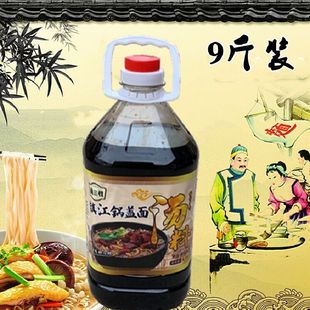 镇三怪镇江锅盖面酱油锅盖面汤料红汤面秘方熬制复合调味料9斤装