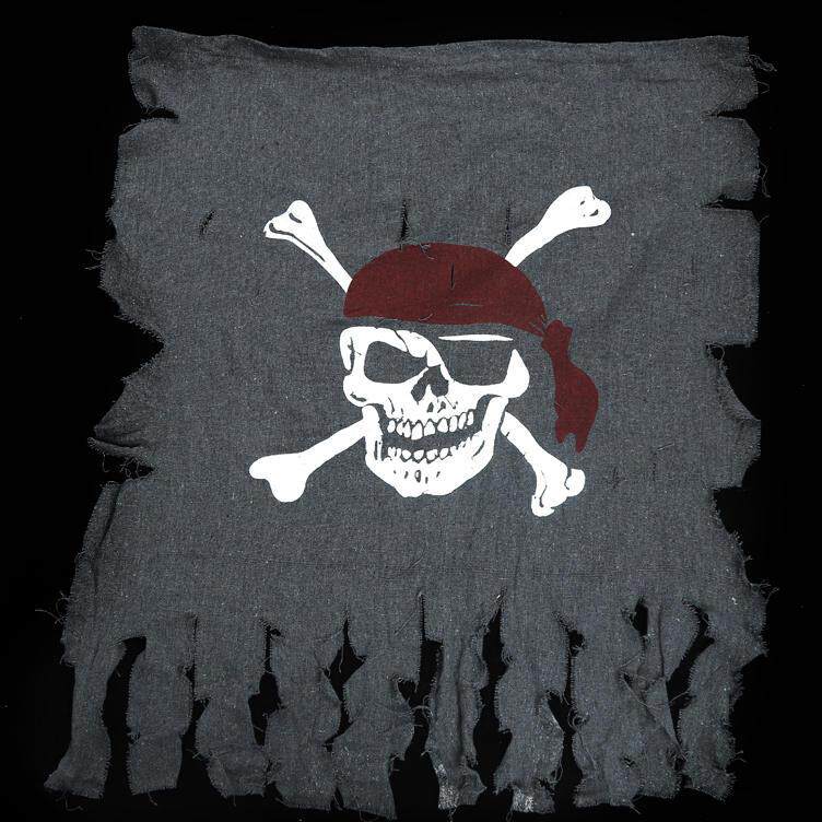 万圣节加勒比海盗挂旗大号插旗麻布鬼节装饰鬼屋酒吧商场门挂插旗