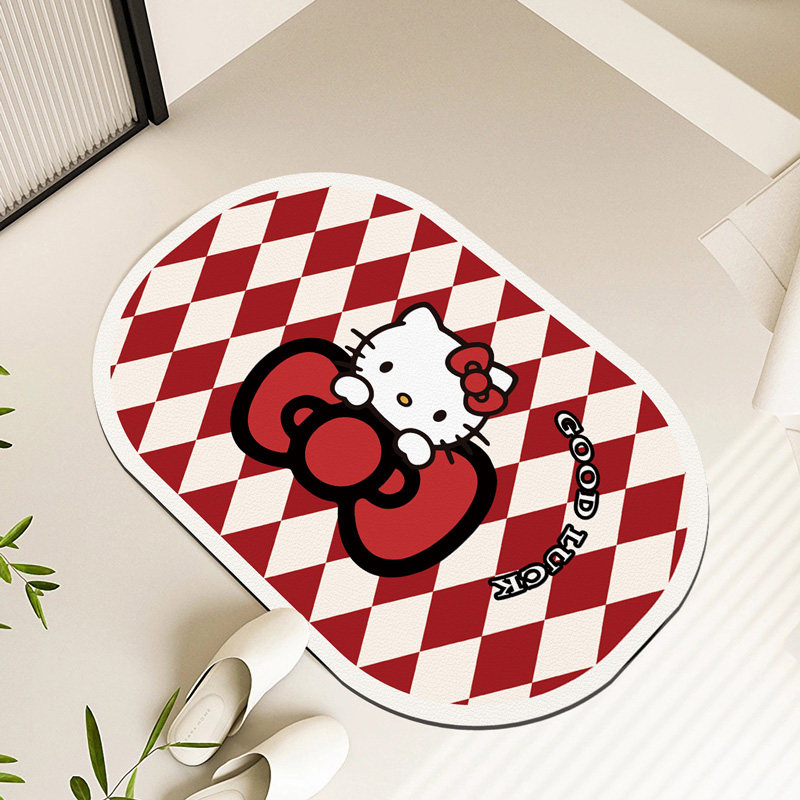 硅藻泥吸水软垫卡通猫咪地毯门口防滑脚垫浴室垫耐脏,居家布艺,入户地垫,淘宝优惠券,粉丝福利购,淘宝优惠卷