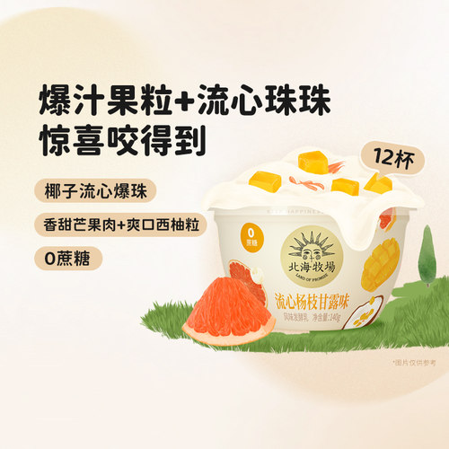 北海牧场宝石碗低温酸奶0蔗糖