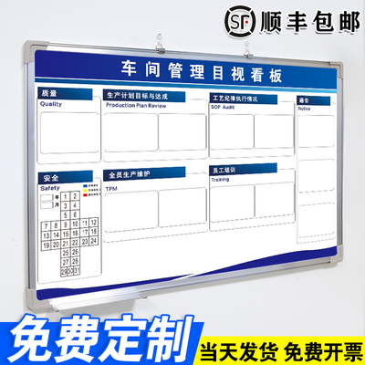 【车间管理目视看板】白板定制