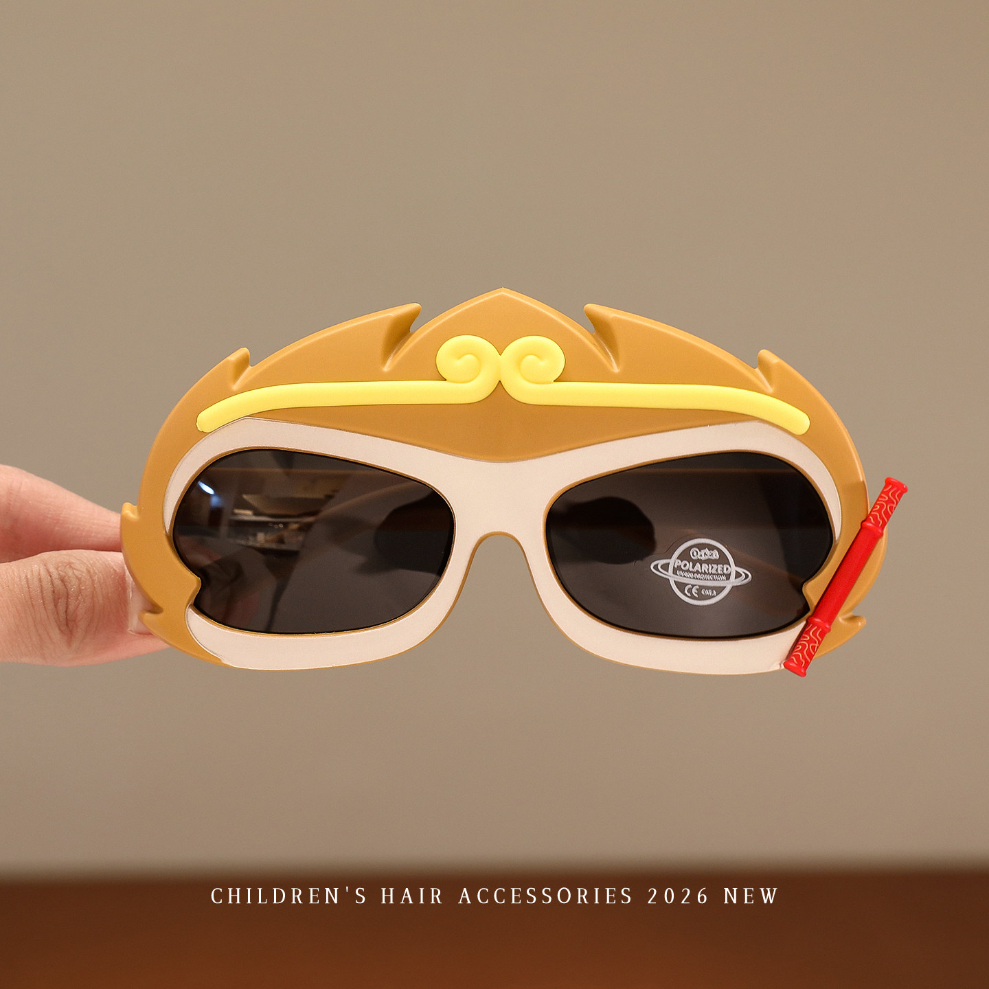 儿童卡通太阳镜炫酷孙悟空造型墨镜男童遮阳防晒偏光眼镜2026新款