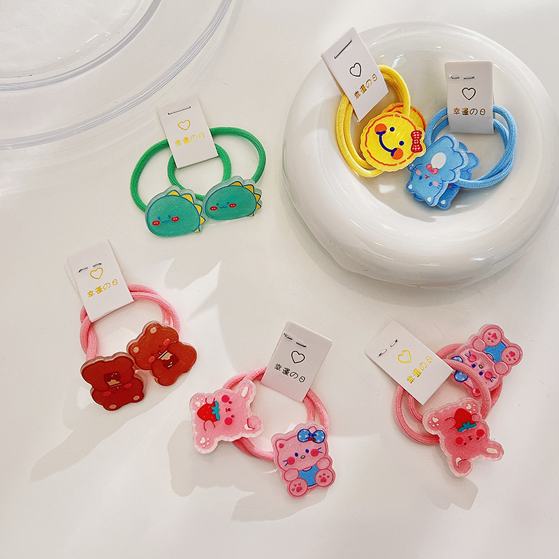一对装宝宝皮筋卡通可爱小号发圈