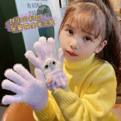 Детские удерживающие тепло флисовые милые демисезонные перчатки для мальчиков, коллекция 2023