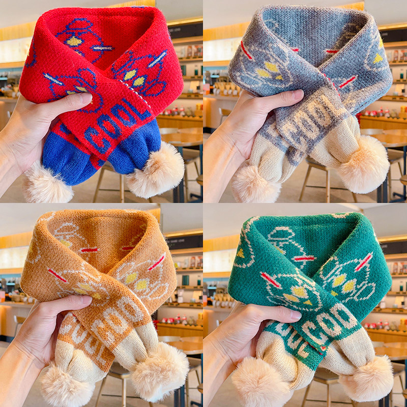 儿童围巾男童秋冬季宝宝韩版保暖加厚针织婴儿围脖冬女童护颈脖套,童装/婴儿装/亲子装,围巾,淘宝优惠券,粉丝福利购,淘宝优惠卷