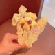 Желтый комплект, цветочный принт, 3 шт