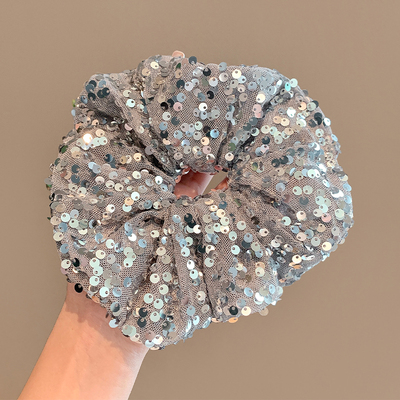 儿童发圈女童甜酷高级感亮片扎头发皮筋女孩发绳头饰大肠发圈发饰