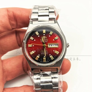 全新进口2035机芯中老年防水表电子表男士 腕表中型表老双狮石英表