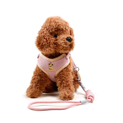 DODOPET背心式狗狗牵引绳套装 泰迪柯基比熊中小型犬遛狗绳胸背带