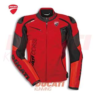 DUCATI杜卡迪Corse 正品 2022摩托车机车骑士骑行四季 皮衣 皮革