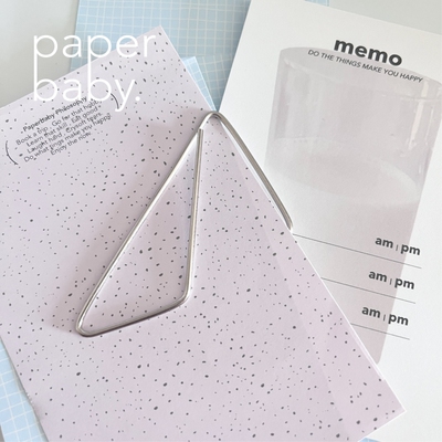 paperbaby 超大号异形回形针文具手帐拍纸本收纳夹票据夹
