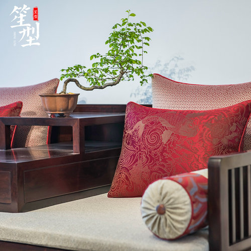 钟鸣鼎食新中式罗汉床坐垫定制