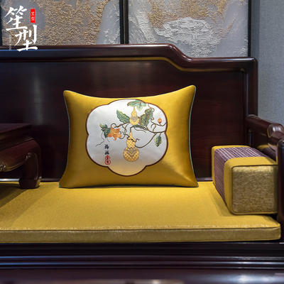 福禄中式红木沙发坐垫定制