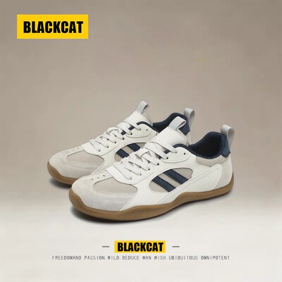 美国BLACKCAT德训鞋男款休闲鞋夏季网面透气运动阿甘跑步鞋赛车鞋