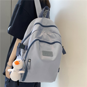 日系初中生书包女中学生韩版高中大容量小学生简约男背包女双肩包