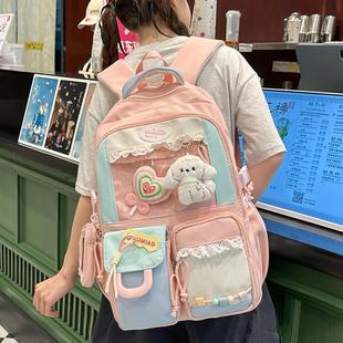 女孩书包小学生初中ins森系背包大学生高颜值校园双肩包 2025新品