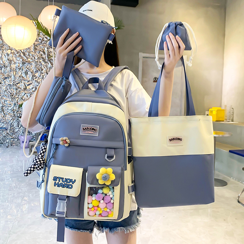 欧瀚校园涤纶冠军书包女生小学生