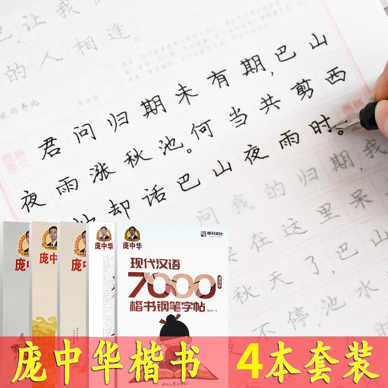 庞中华钢笔字帖楷书临摹书法