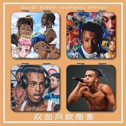 XXXTentacion便携化妆镜子美国随身学生折叠镜可爱清新小镜子女款