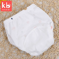 Quần vải không thấm nước tã cotton cho bé 3 chiếc quần bé tập giặt có thể giặt được vệ sinh quần học túi quần - Tã vải / nước tiểu pad tã vải chéo