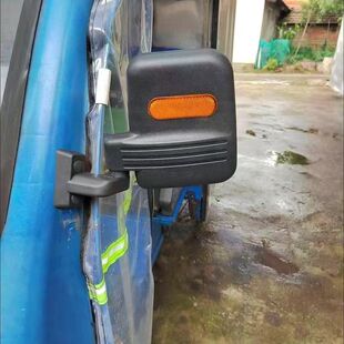 电动三四轮车棚车宗申通用改装高清凸面大视野后视镜快递车反光镜