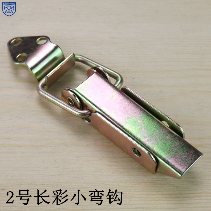 2号长彩小弯钩工具箱木箱搭扣箱子锁扣卡扣固定箱扣重型五金搭扣