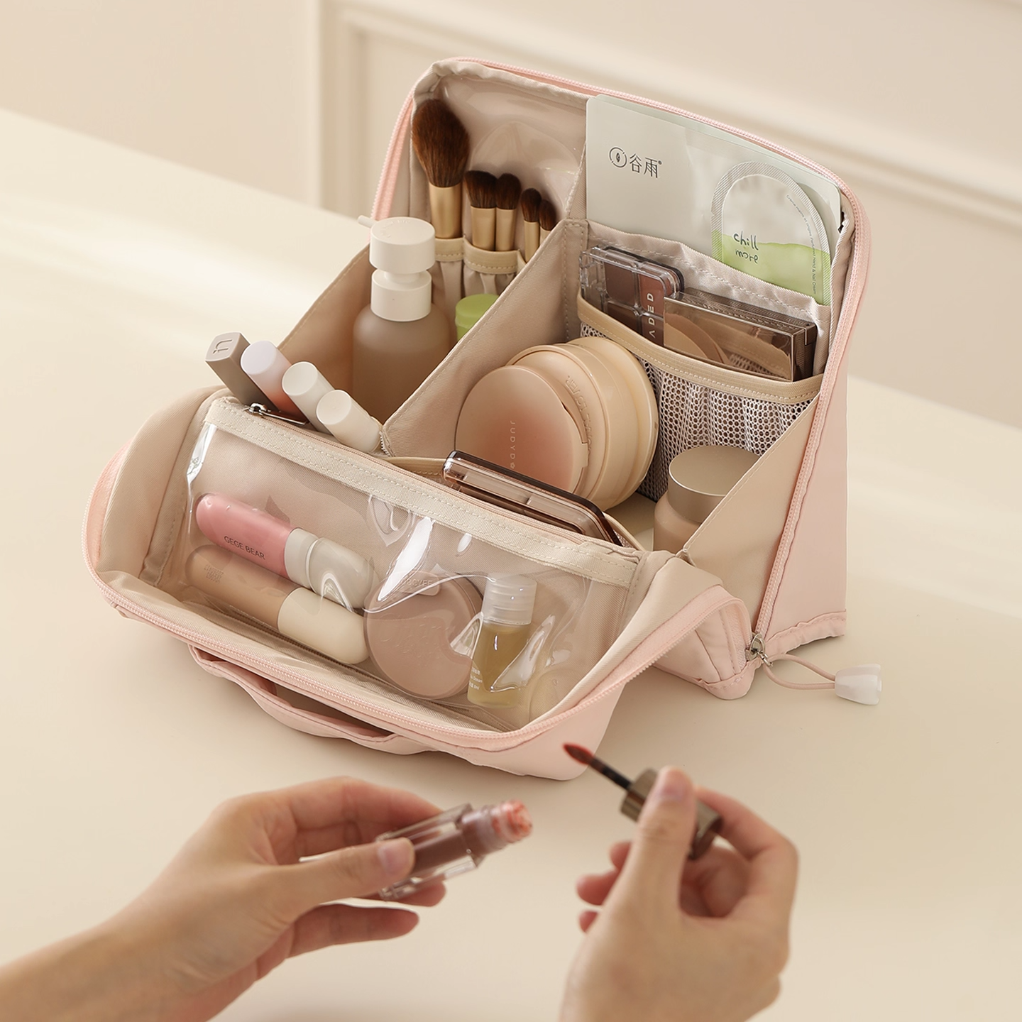 可挂行李箱化妆包女新款