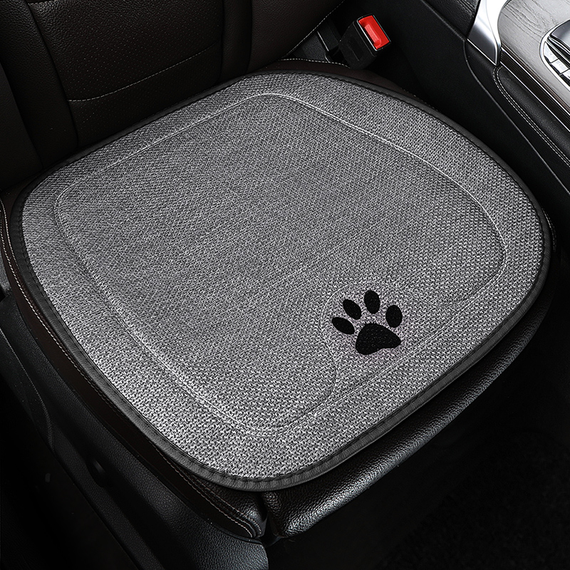 汽车坐垫四季通用亚麻车内座椅套2025新款冬季单片轻奢高级感座垫