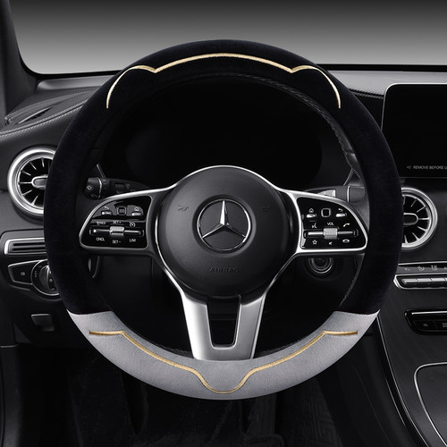 奔驰-专用冬季毛绒方向盘把套