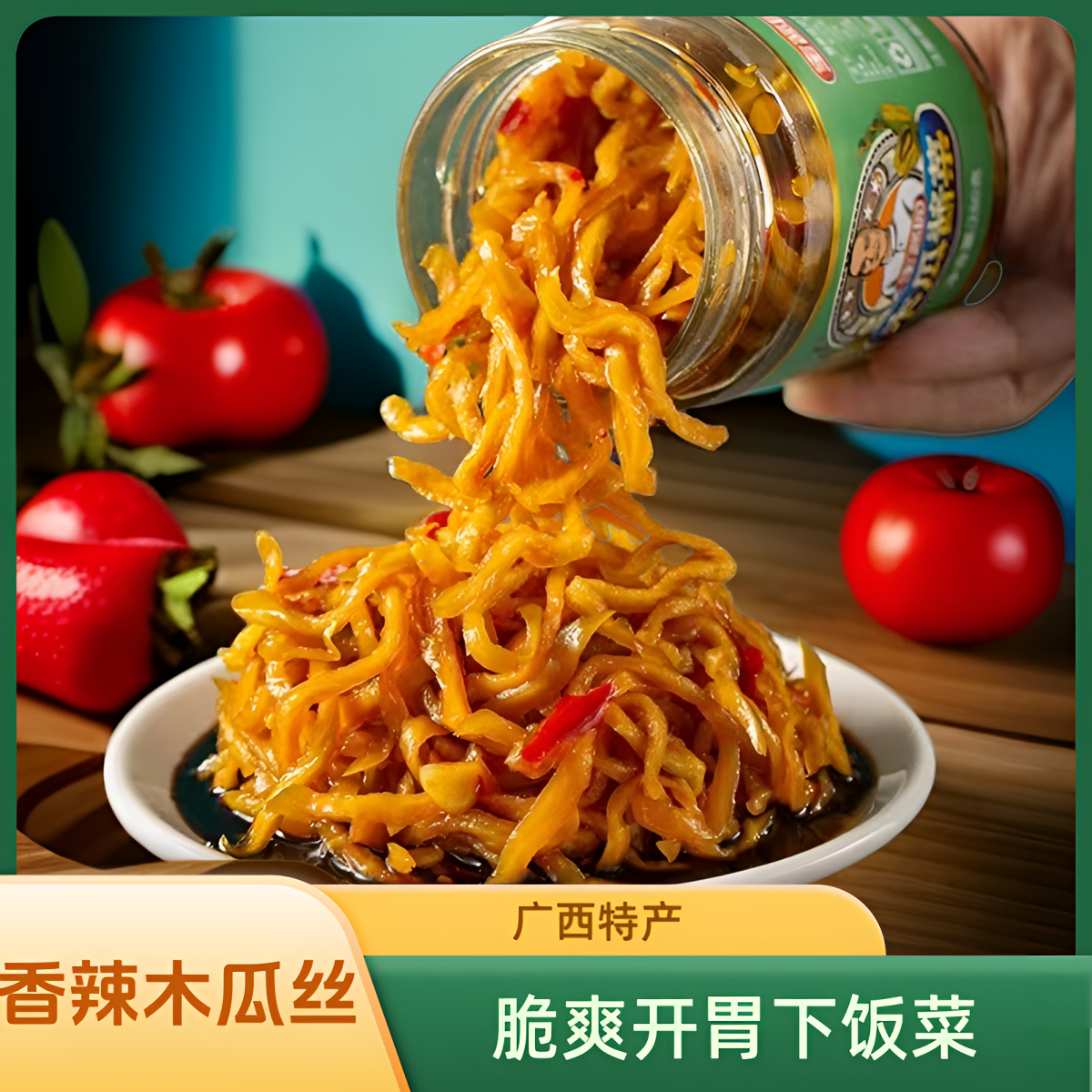 广西特产香辣木瓜酱菜开胃下饭