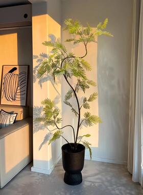 采购产品模拟绿色植物，大乳白色猴子耳环，盆栽饰品，家居软家具
