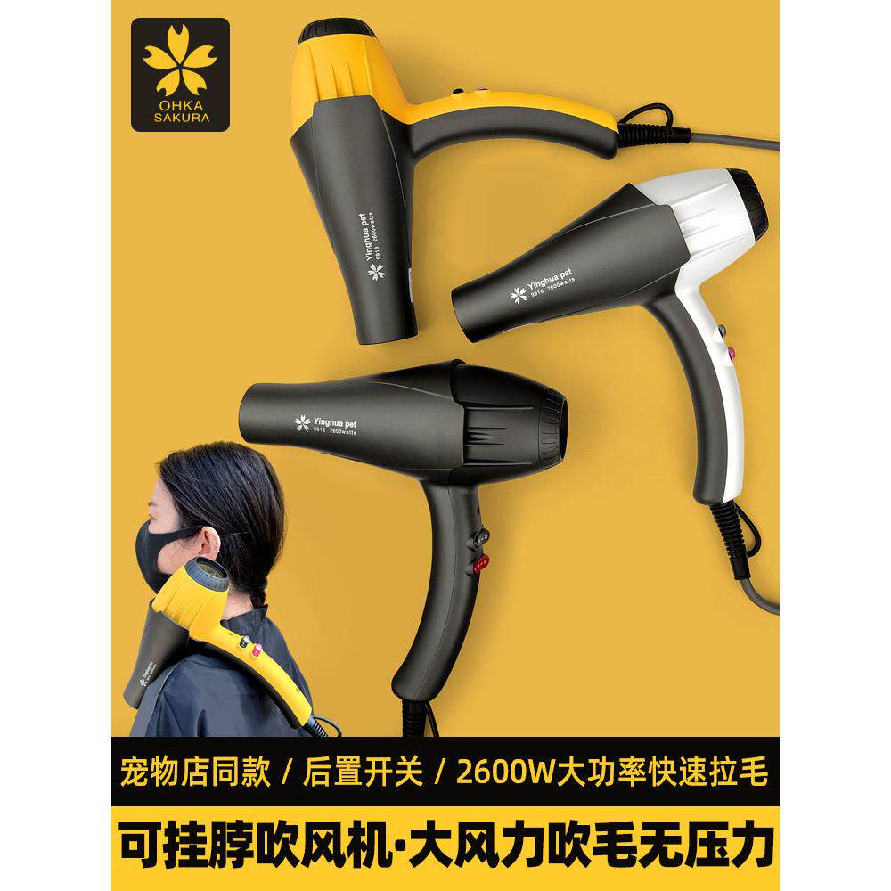 采购产品宠物吹风机,美容师的特殊悬挂颈部和后部开关吹风机,猫