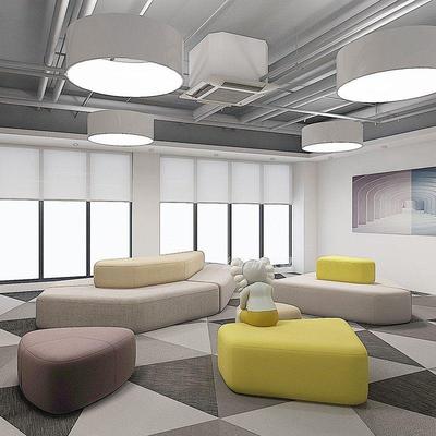 创意沙发洽谈图书馆大厅公司休闲区设计师会客接待区拼接沙发组合