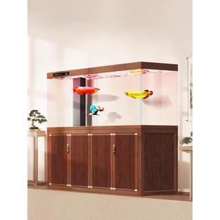 新 金水晶超白玻璃家用底部过滤器大 中国风龙鱼鱼缸客厅2025新