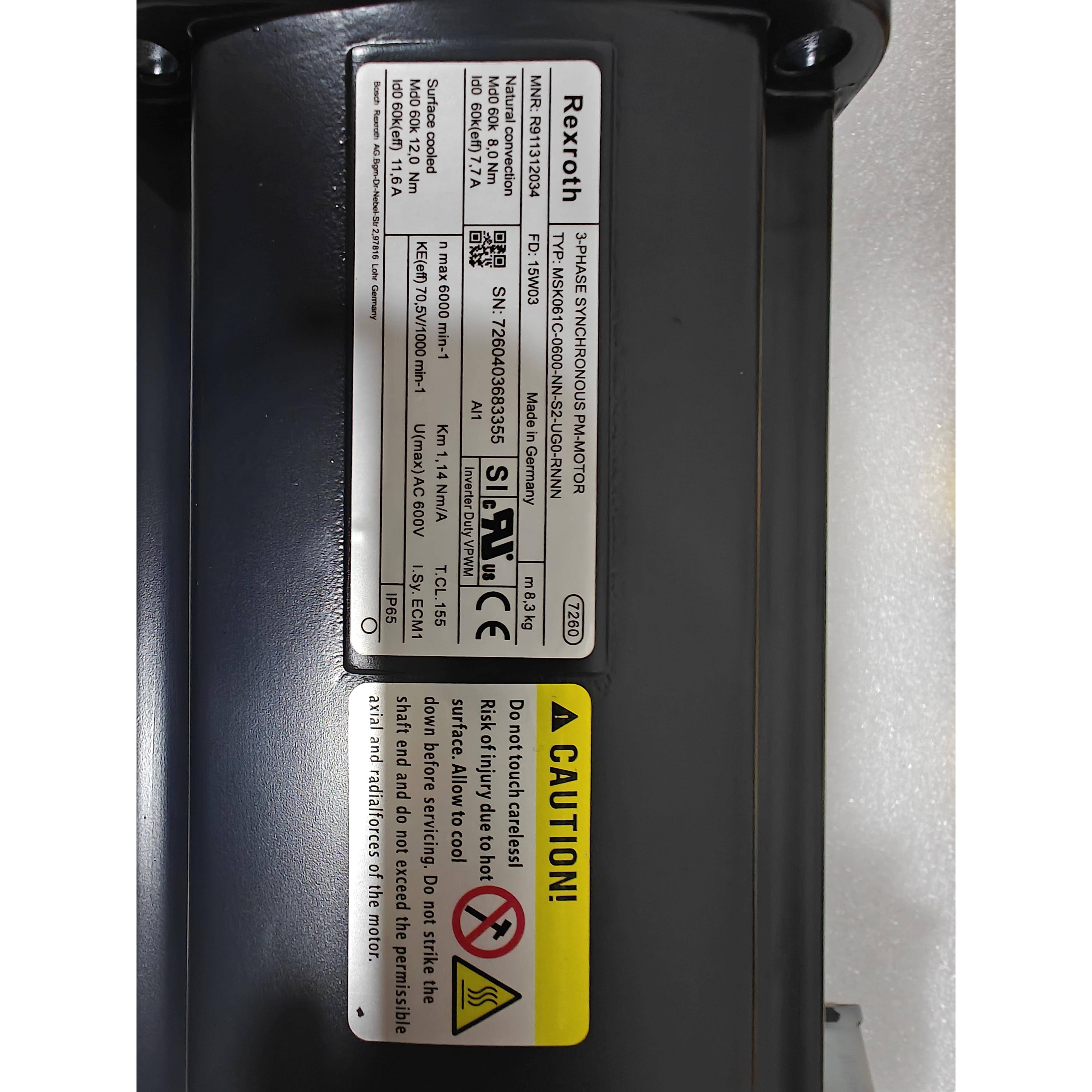 Rexroth力士乐伺服电机MSK061C-0300-NN-M1-UG0-RNNN议价