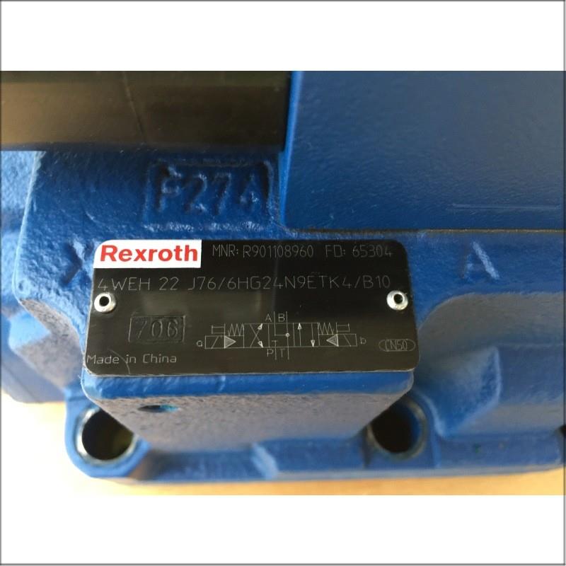 现货力士乐液压方向阀R901108960 4WEH22J7X/6EG24N9ETK4/B10 换