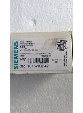 [议价]全新原装 SIEMENS 西门子 3RT1015-1BB42 实物拍摄 现货