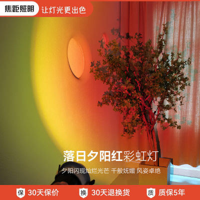 落日夕阳灯导轨磁吸明装焦距照明