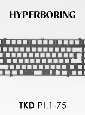 TKD Pt.1/75客制化机械键盘PT75配件PC PP FR4 铝 碳纤维定位板