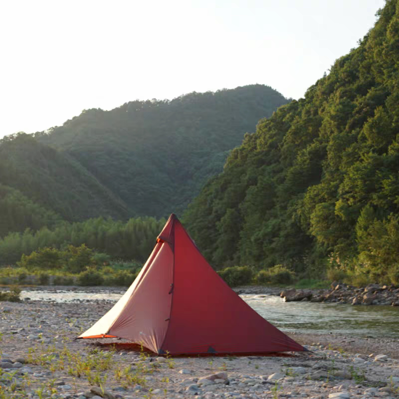 山岘2金字塔轻量化无杆帐篷图片