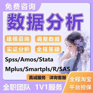 spss数据代分析服务stata计量eviews实证医学问卷python统计R代做