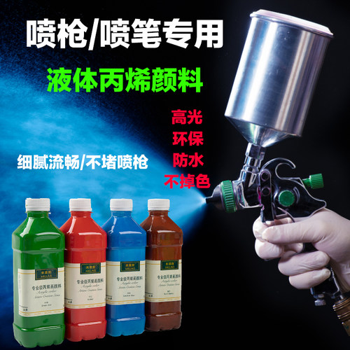 米莱斯液体丙烯颜料防水不掉色