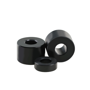 赛钢套管POM工程塑料垫圈空心顶柱黑色树脂隔离柱螺丝间隔M3-M10